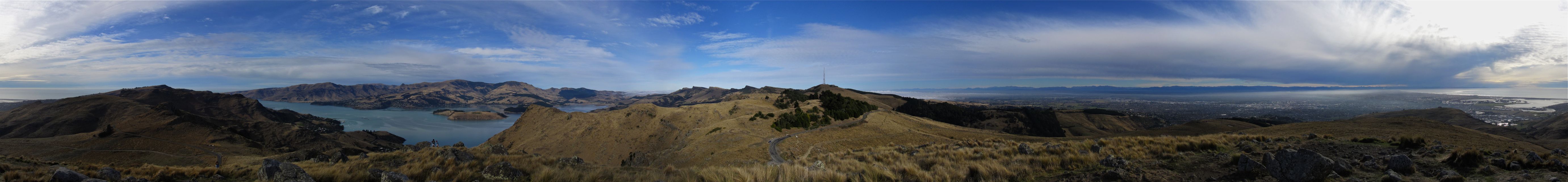 View from Mt Vernon (462m), Port Hills