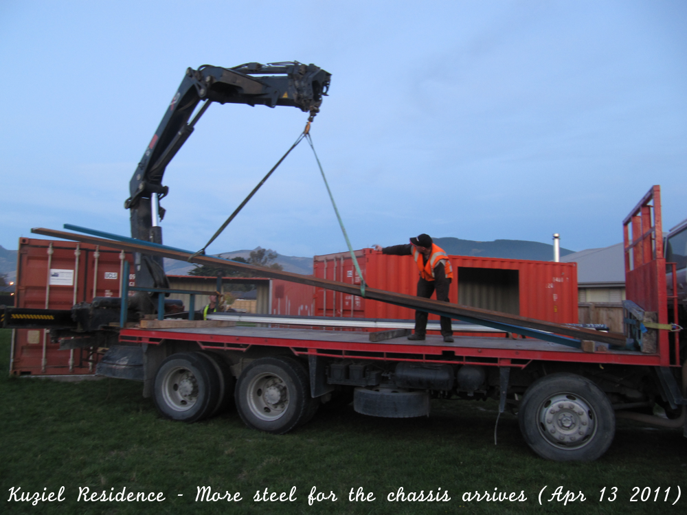 More steel for the house chassis arrives (Apr 13 2011)